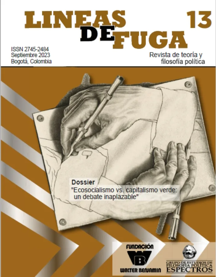 Portada de Líneas de Fuga número 13, dossier Ecosocialismo vs. capitalismo verde: un debate inaplazable
